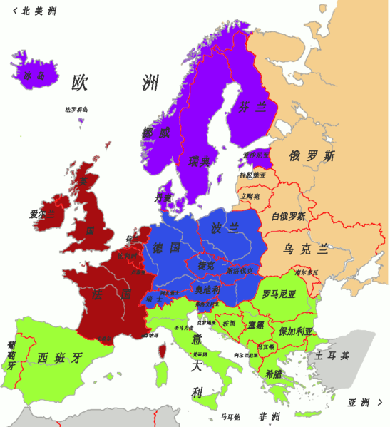 File:Europe colour coded .png