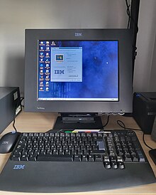 An IBM NetVista X40i Computer running the Windows Me operating system.