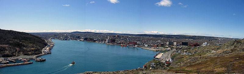 File:St. John's, NFLD harbour.jpg