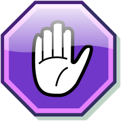 Archivo:Stop hand nuvola purple.svg