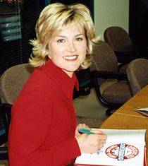 Anthea Turner at a book signing