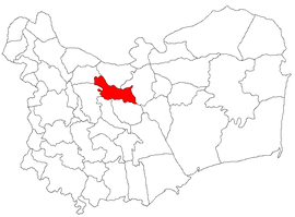 Location in Tulcea County