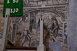 Murales del Templo y exconvento de Todos los Santos en Zempoala.