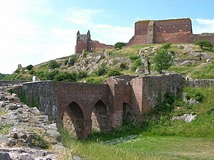 The ruins of Hammershus