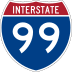 Interstate 99 marker