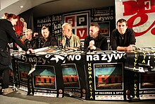 Kazik Na Żywo signing autographs, 5 December 2011 in Warszawa