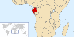 Location of Gabon