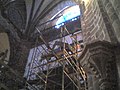 Metallic frame for the organ shown before its installation in 2009.