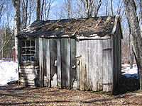 In relatively affluent areas, shacks are often used for storage or have been abandoned.