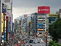 View of Taitō, Tokyo, with a large Vodafone sign in the background (2004)