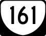 State Route 161 marker