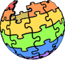 File:Wikipedia Logo LGBT version.svg