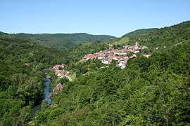 A general view of Mouthier-Haute-Pierre