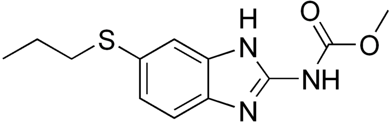 Файл:Albendazole structure.png