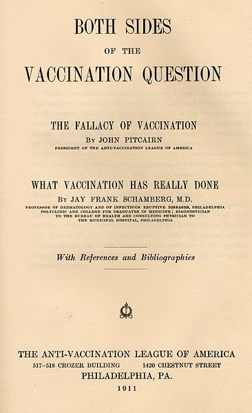 File:BothSidesoftheVaccinationQuestion JohnPitcairn1911 titlepage.jpg