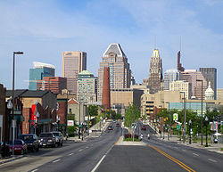 Downtown from Fayette Street