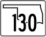 State Highway 130 marker