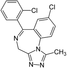 Trizolam Structural Formulae.png