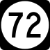 Route 72 marker