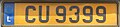 Vehicle reistration plate of Luxembourg