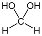 Methanediol, the predominant species in dilute aqueous solutions of formaldehyde.