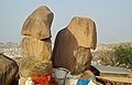 Rocks at the Golkonda fort