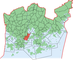 Position of Sörnäinen within Helsinki