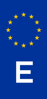 Thumbnail for European vehicle registration plate