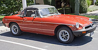 North American "rubber bumper" MGB (1975)