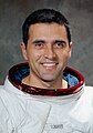 Astronaut and United States Senator Harrison Schmitt, BS 1957; the only geologist to have walked on the moon