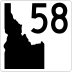 State Highway 58 marker