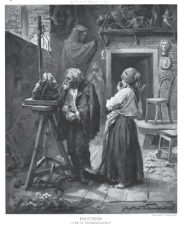 A scene from Hania by Henryk Sienkiewicz