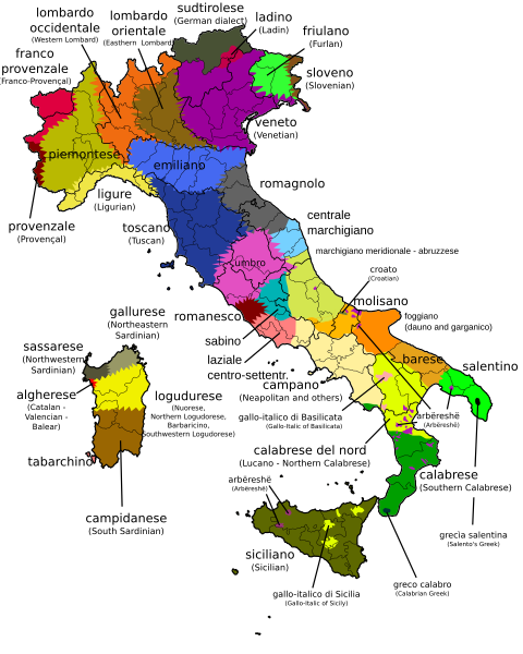 Archivo:Languages spoken in Italy.svg