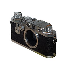 Leica III camera with the mount visible