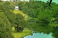 Image 11Painshill Park in Cobham has follies on natural, but landscaped slopes by part of the Mole disguised as ornamental lakes and the Great Cedar thought to be the largest Cedar of Lebanon in Europe. In the mid-north of the county. (from Portal:Surrey/Selected pictures)