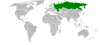 Location map for Fiji and Russia.