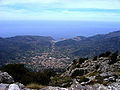 Sóller con el puerto de fondo.