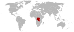 Map of the Belgian colonial empire around 1920.