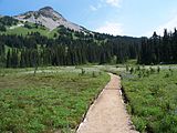 Part of the trail from Garibaldi Lake to The Black Tusk.