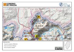 Mapa del valle de Astún