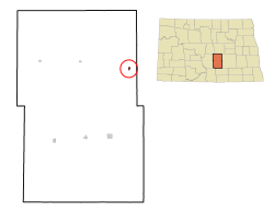 Location of Pettibone, North Dakota