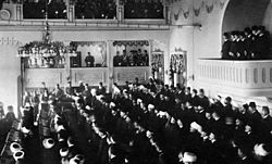 1908, Meeting of the Parliament.