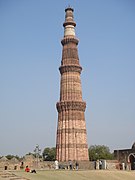 Qutub Minar built at the start of the Delhi Sultanate, a massive statement of conquest.