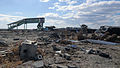 The remains of Shinchi Station after the tsunami in 2011