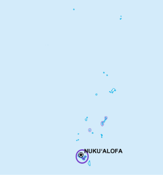 File:Tongan tooth-billed pigeon range.svg