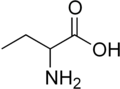 homoalanine, or α-aminobutyric acid (ethyl side-chain)