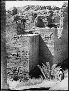 Photo of the remains from the 1930s of the excavation site in Babylon