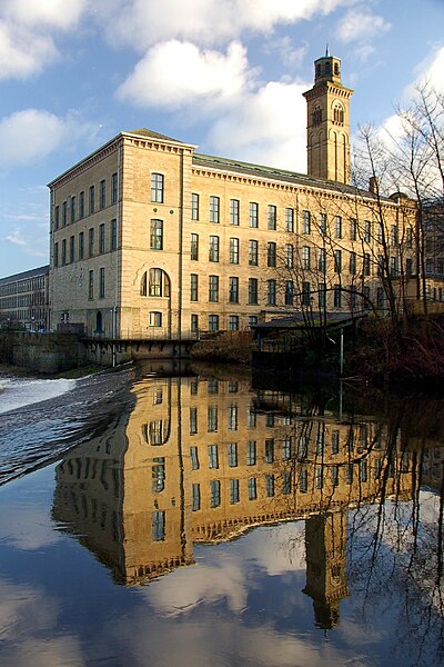 File:Saltaire New Mill Reflected.jpg