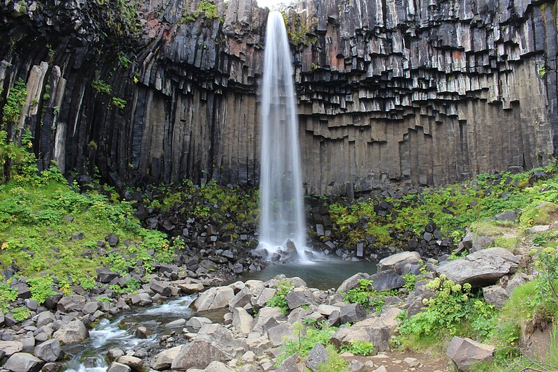 File:Waterfall-svartifoss.jpg