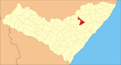 Location of Capela in Alagoas